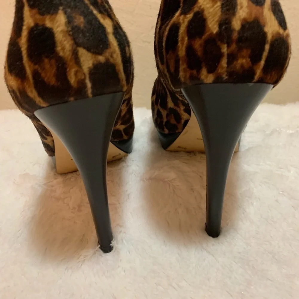 INC Calf Hair 5” Heeled Booties